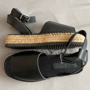 Black strappy sandals